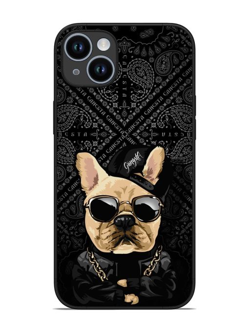 Gangsta Cool Sunmetales Dog Glossy Metal Phone Cover for Apple Iphone 14 Plus Zapvi