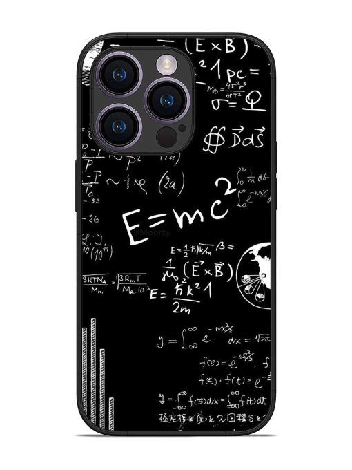 E=Mc2 Mass?Energy Equivalence Glossy Metal Phone Cover for Apple Iphone 14 Pro Zapvi