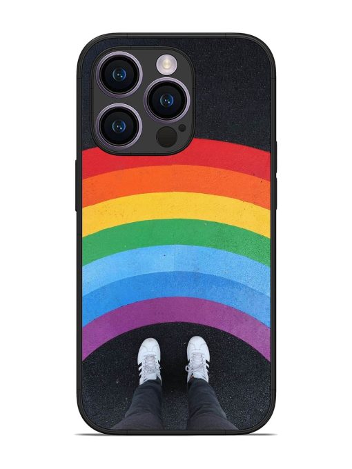 Legs Rainbow Glossy Metal TPU Phone Cover for Apple Iphone 14 Pro