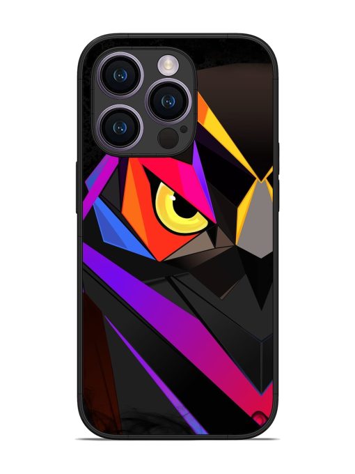 Wpap Owl Glossy Metal Phone Cover for Apple Iphone 14 Pro