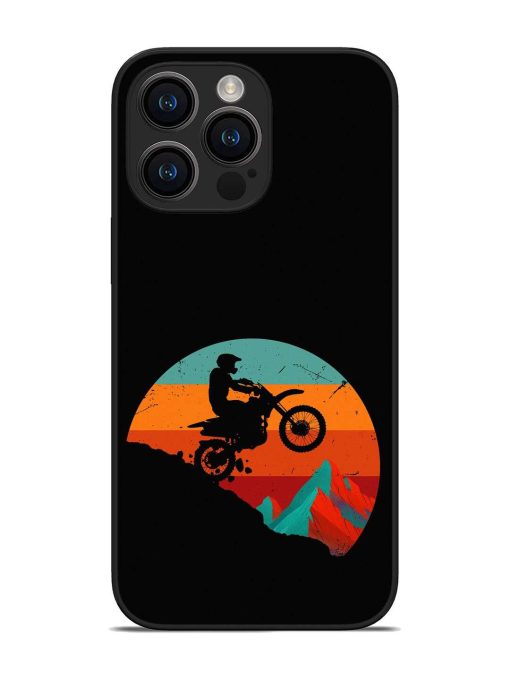 Mountain Bike Glossy Metal Phone Cover for Apple Iphone 14 Pro Max