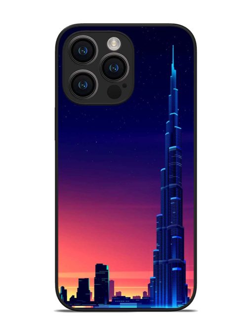 Burj Khalifa Abstract Glossy Metal Phone Cover for Apple Iphone 14 Pro Max Zapvi