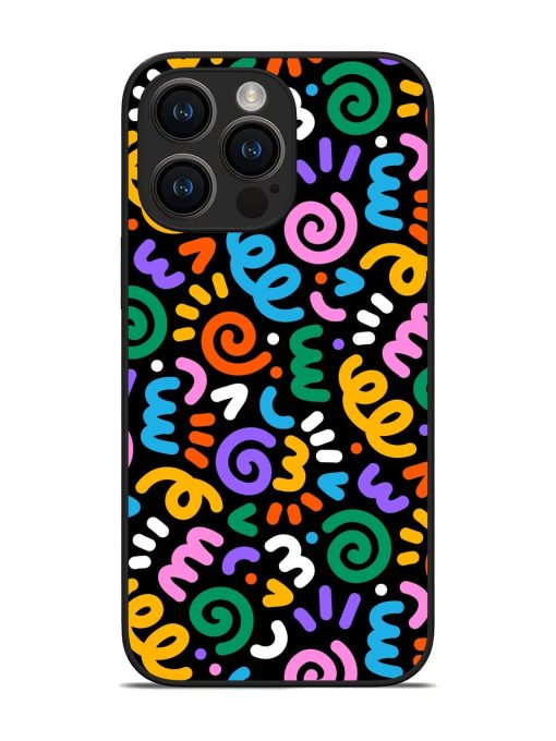 Colorful Seamless Vector Glossy Metal Phone Cover for Apple Iphone 14 Pro Max Zapvi