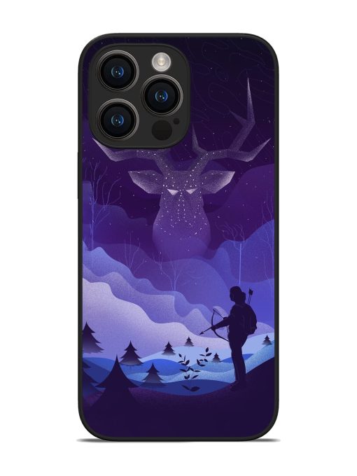 Deer Forest River Glossy Metal Phone Cover for Apple Iphone 14 Pro Max Zapvi