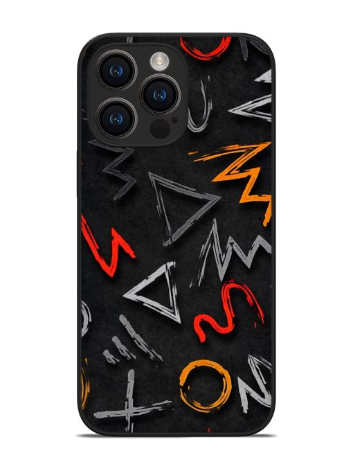 Grungy Graffiti Glossy Metal Phone Cover for Apple Iphone 14 Pro Max Zapvi