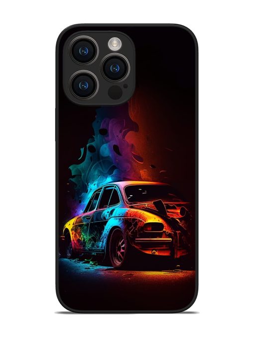 High Classic Car Art Glossy Metal Phone Cover for Apple Iphone 14 Pro Max