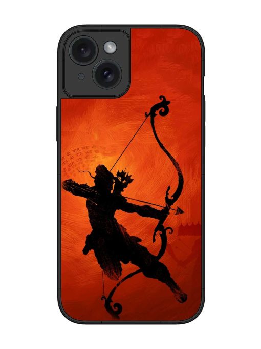 Illustration Lord Rama Glossy Metal Phone Cover for Apple Iphone 15 Plus Zapvi