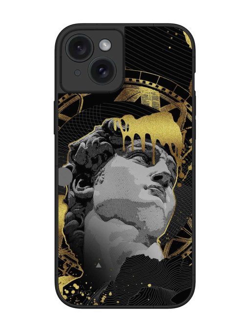 Roman Face Glossy Metal Phone Cover for Apple Iphone 15 Plus Zapvi