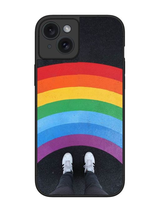 Legs Rainbow Glossy Metal TPU Phone Cover for Apple Iphone 15 Plus Zapvi