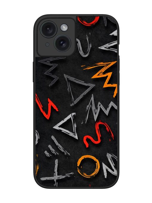 Grungy Graffiti Glossy Metal Phone Cover for Apple Iphone 15 Plus Zapvi