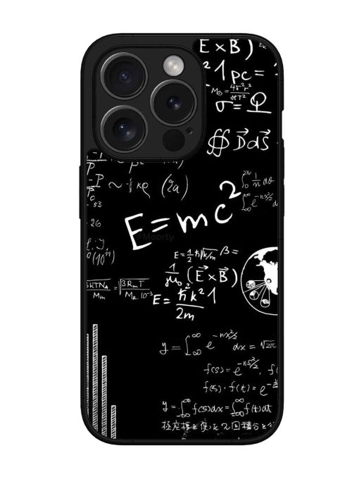 E=Mc2 Mass?Energy Equivalence Glossy Metal Phone Cover for Apple Iphone 15 Pro Zapvi