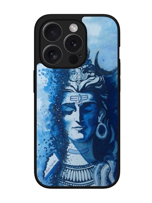 Shiv Art Glossy Metal Phone Cover for Apple Iphone 15 Pro Zapvi