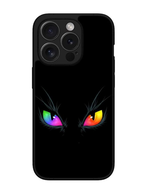 Cat Eyes Glossy Metal Phone Cover for Apple Iphone 15 Pro