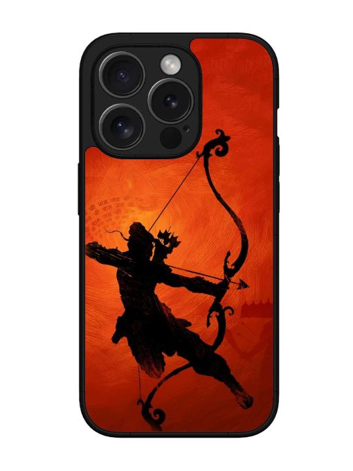 Illustration Lord Rama Glossy Metal Phone Cover for Apple Iphone 15 Pro Zapvi