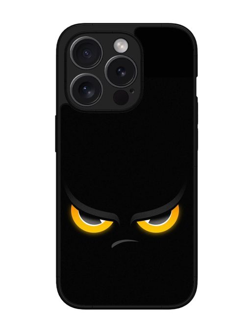 Scary Yellow Eye Glossy Metal TPU Phone Cover for Apple Iphone 15 Pro