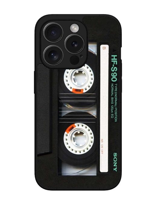 Sony Hf-S90 Cassette Glossy Metal Phone Cover for Apple Iphone 15 Pro Max Zapvi