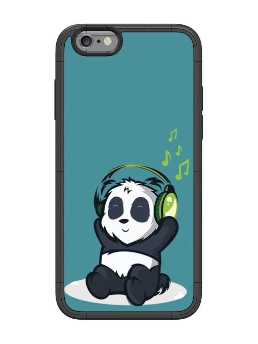 Music Panda Glossy Metal Phone Cover for Apple Iphone 6