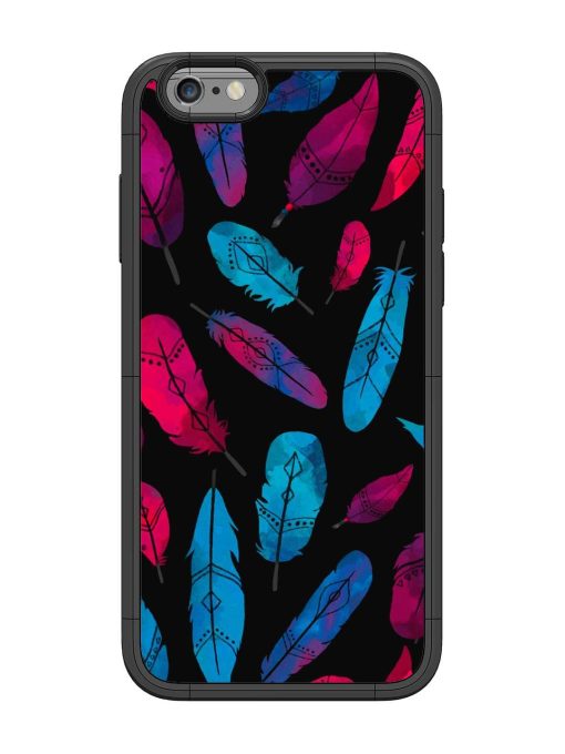 Feather Art Glossy Metal Phone Cover for Apple Iphone 6 Zapvi