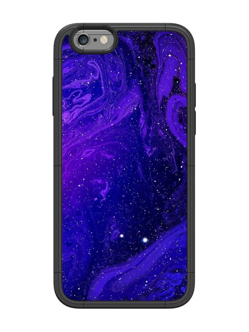 Galaxy Acrylic Abstract Art Glossy Metal Phone Cover for Apple Iphone 6 Zapvi