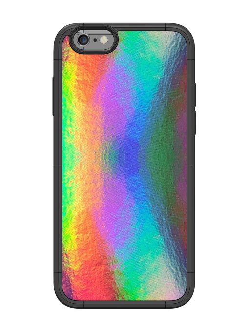 Colorful Holographic Background Glossy Metal TPU Phone Cover for Apple Iphone 6