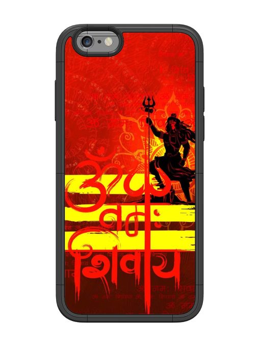 Illustration Lord Shiva Glossy Metal TPU Phone Cover for Apple Iphone 6 Zapvi