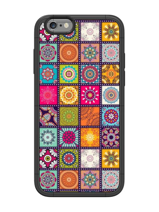 Seamless Pattern Vintage Glossy Metal Phone Cover for Apple Iphone 6