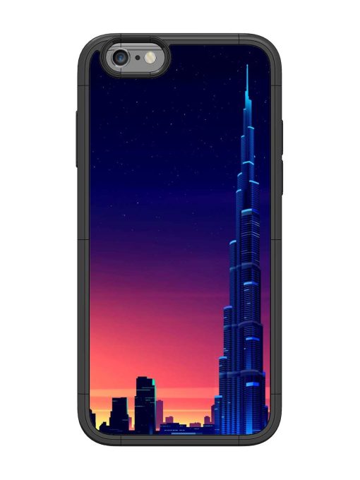 Burj Khalifa Abstract Glossy Metal Phone Cover for Apple Iphone 6 Zapvi