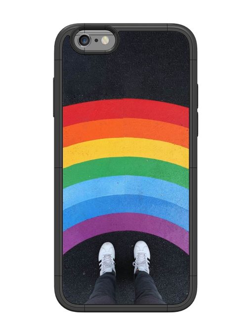 Legs Rainbow Glossy Metal TPU Phone Cover for Apple Iphone 6