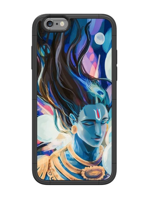 Bhagwan Sri Krishna Glossy Metal Phone Cover for Apple Iphone 6 Zapvi