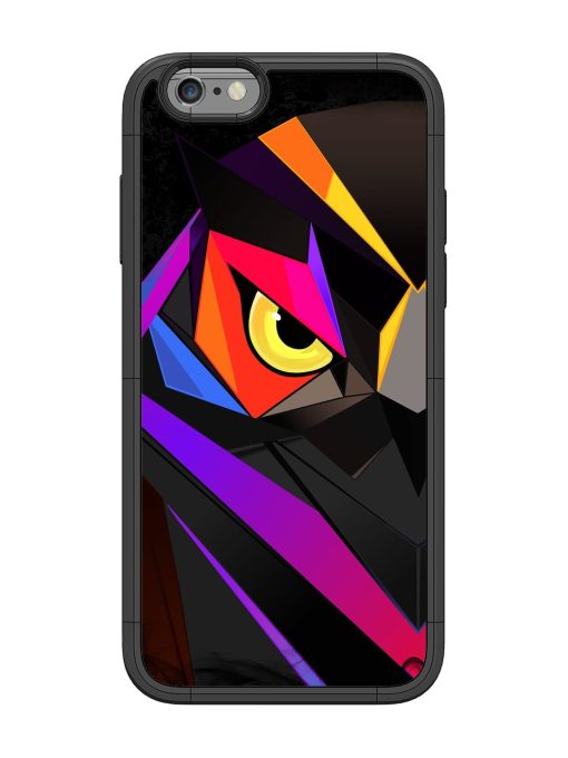 Wpap Owl Glossy Metal Phone Cover for Apple Iphone 6