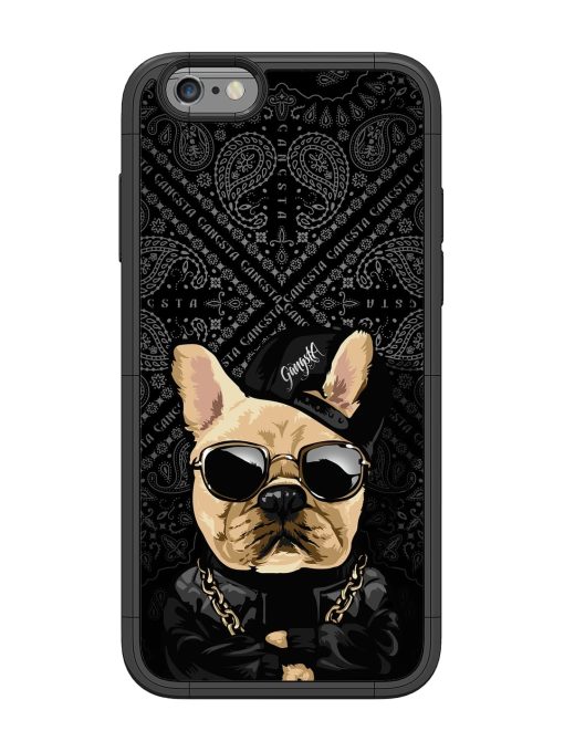 Gangsta Cool Sunmetales Dog Glossy Metal Phone Cover for Apple Iphone 6 Zapvi