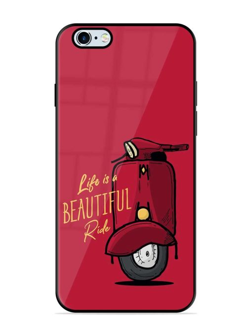 Life Is Beautiful Rides Glossy Metal Phone Cover for Apple Iphone 6 Plus