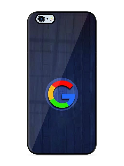 Google Logo Printed Glossy Metal TPU Phone Cover for Apple Iphone 6 Plus