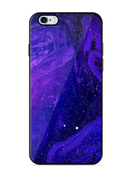 Galaxy Acrylic Abstract Art Glossy Metal Phone Cover for Apple Iphone 6 Plus