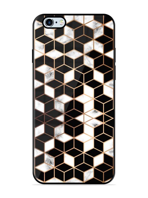 Vector Marble Texture Glossy Metal Phone Cover for Apple Iphone 6 Plus