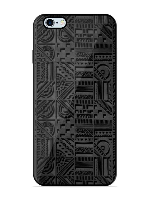 Seamless Pattern Glossy Metal Phone Cover for Apple Iphone 6 Plus