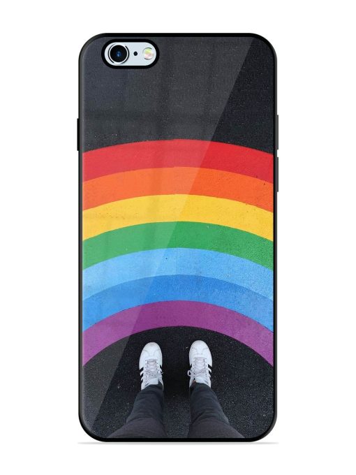 Legs Rainbow Glossy Metal TPU Phone Cover for Apple Iphone 6 Plus Zapvi