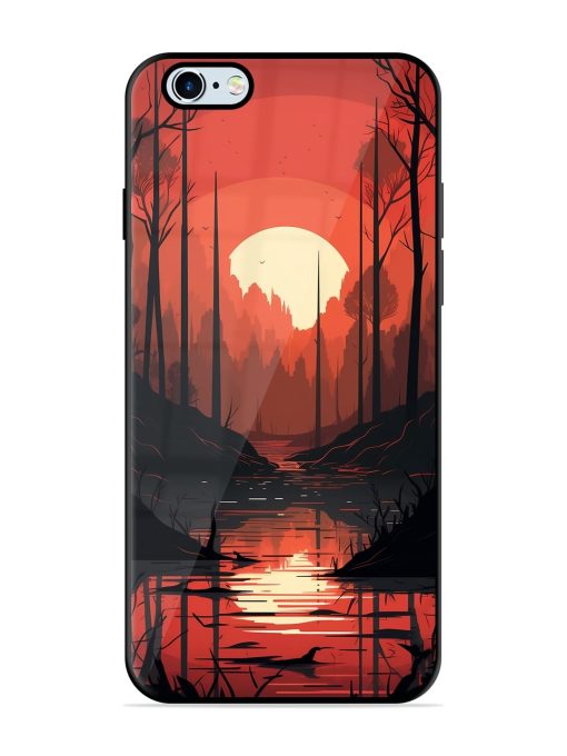 Natural Landscape Glossy Metal Phone Cover for Apple Iphone 6 Plus Zapvi