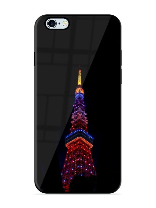 Eiffel Tower Night View Glossy Metal Phone Cover for Apple Iphone 6 Plus