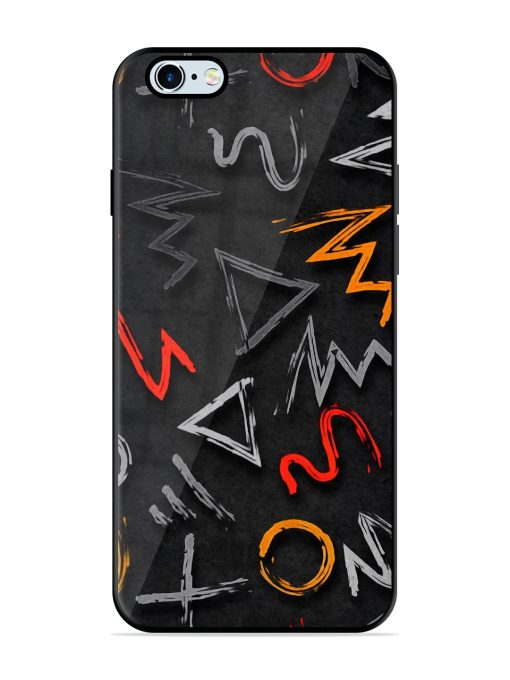 Grungy Graffiti Glossy Metal Phone Cover for Apple Iphone 6 Plus