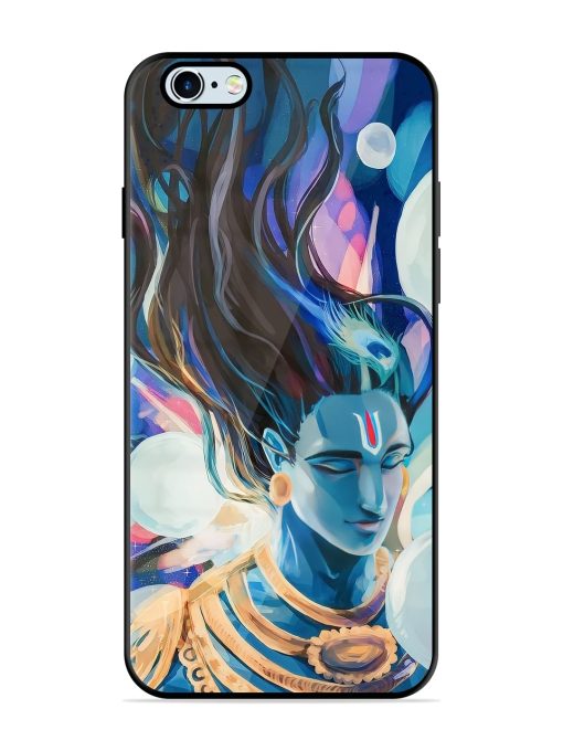 Bhagwan Sri Krishna Glossy Metal Phone Cover for Apple Iphone 6 Plus Zapvi