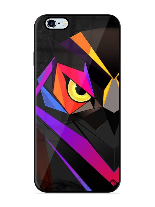 Wpap Owl Glossy Metal Phone Cover for Apple Iphone 6 Plus Zapvi