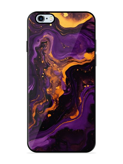 Painting Of A Purple Glossy Metal Phone Cover for Apple Iphone 6 Plus Zapvi