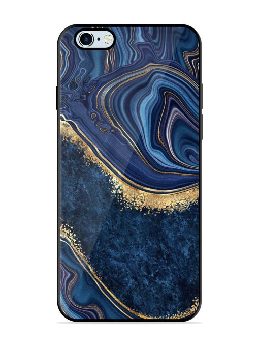 Abstract Background Blue Glossy Metal TPU Phone Cover for Apple Iphone 6S Zapvi