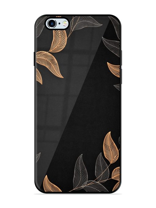 Foliage Art Glossy Metal Phone Cover for Apple Iphone 6S Zapvi