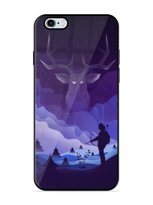 Deer Forest River Glossy Metal Phone Cover for Apple Iphone 6S Zapvi