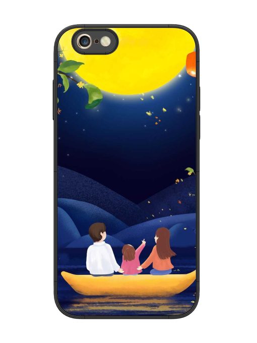 Happy Family And Beautiful View Glossy Metal Phone Cover for Apple Iphone 6S Plus Zapvi