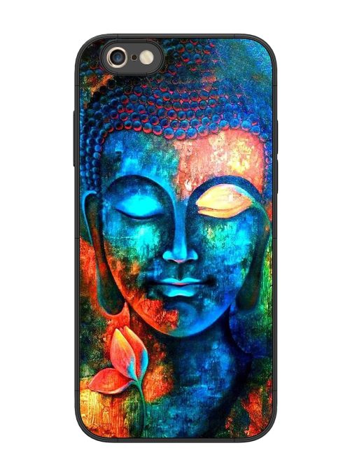 Buddha Painting Glossy Metal Phone Cover for Apple Iphone 6S Plus