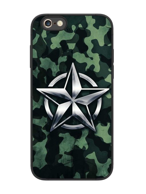 Indian Army Star Design Glossy Metal Phone Cover for Apple Iphone 6S Plus Zapvi