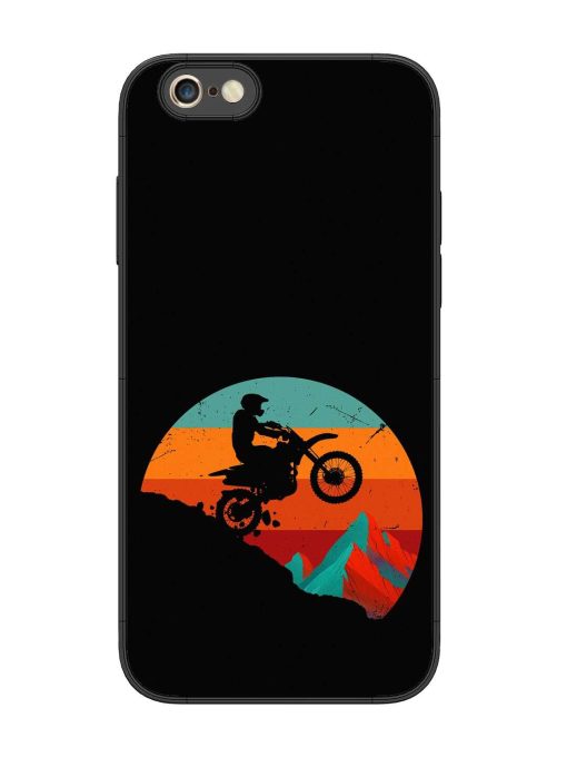 Mountain Bike Glossy Metal Phone Cover for Apple Iphone 6S Plus Zapvi